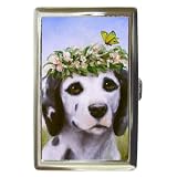 Limited Edition Violano Cigarette Money Case Dalmatian Butterfly
