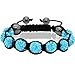 BodyJ4You Bracelet Crystal Balls Adjustable with 9 Disco Balls