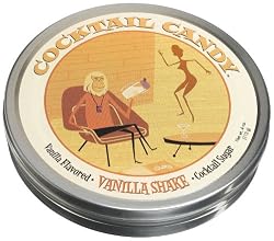 Cocktail Candy Cocktail Sugar, Vanilla Shake, 4-Ounce Tins (Pack of 3)