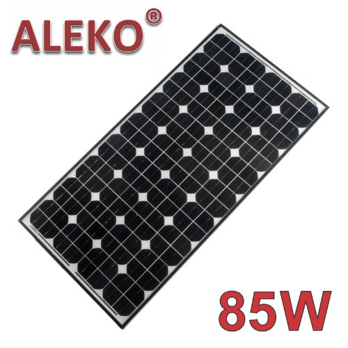 ALEKO® 85W 85-Watt Monocrystalline Solar Panel ALEKO® 85W 85-Watt Monocrystalline Solar Panel