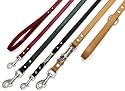 KOLIBRI Führleine aus Leder 200cm 3-fach verstelbar in 3 Farben und 3 Breiten (10 bis 18mm)