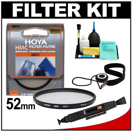 Hoya HMC Digital Multi-Coated 52mm Ultraviolet UV Slim Frame Lens Filter + Accessory Kit for Canon, Nikon, Sony, Olympus & Pentax Lenses
