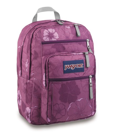 JanSport Big Student Backpack (Plum Arrow/Hawaiian Style)