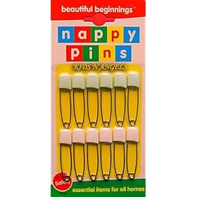 Beautiful Beginnings Nappy Pins 10 pack