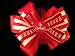 Sports Team Hair Bow - Cardinals Red/White