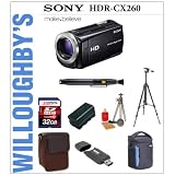 Buy Sony HDR-CX260V High Definition Handycam Camcorder + Extra Spare Battery +... by Sony