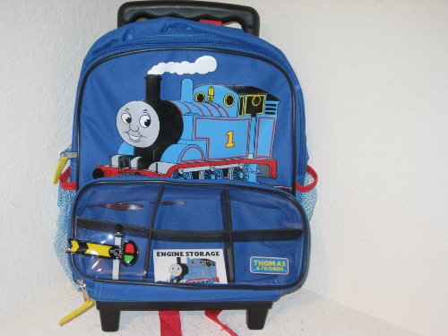 Thomas & Friends Thomas The Train Roll-along Rolling Backpack On Wheels With Retractable Handle - Sodor Engine Works Picture