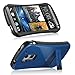 HTC One Max / T6 Stand Case, GreatShield Guardian Hybrid Snap On Case Back Cover with Kickstand for HTC One Max / T6 (Blue/Black)
