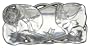 Arthur Court Botanical Lotus Bread 6 by 12-Inch Tray