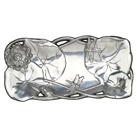 Arthur Court Botanical Lotus Bread 6 by 12-Inch Tray by Arthur Court