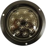 AutoSmart KL-25105C-R Red Flush-Mount LED Stop Turn Tail Light with Clear Lens by AutoSmart