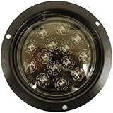 AutoSmart KL-25105C-R Red Flush-Mount LED Stop/Turn/Tail Light with Clear Lens