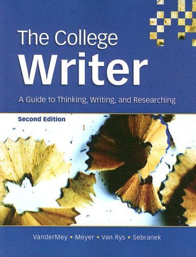 City Travel Guides Discounted  Books : The College Writer: A Guide to Thinking, Writing, and Researching