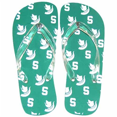 My Team Michigan State Spartans Flip Flops