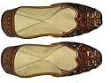 Fashion Shoes-mojari Phulkari Handcrafted Leather Casual Footwear for Women