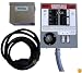 GenTran 3028K 30 Amp 8-Circuit Transfer Switch/Power Inlet Box/Power Cord Kit For Up To 7,500-Watt Generators