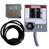 GenTran 3028K 30 Amp 8-Circuit Transfer Switch/Power Inlet Box/Power Cord Kit For Up To 7,500-Watt Generators