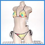 Butterfly Cheekhugger Bikini (Florescent Floral) C/D Cup