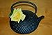 Japanese Cast Iron Teapot Tea Pot Mochi Black 42 oz