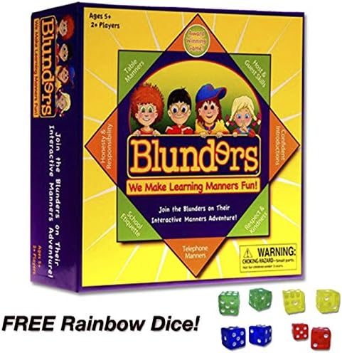 Blunders Board Game with FREE Rainbow Dice