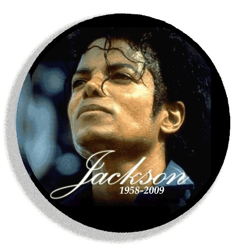Michael Jackson in Memory Button 2.25
