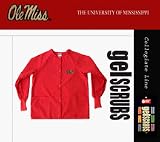 Mississippi ( Ole Miss ) Rebels Scrub Style Nursing Jacket from GelScrubs - B000BJFS02
