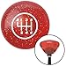 American Shifter 176119 Orange Retro Metal Flake Shift Knob with M16 x 1.5 Insert (White 6 Speed Shift Pattern - 6RUL)