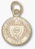Ohio State Buckeyes Seal 1/2 Charm - 14KT Gold Jewelry
