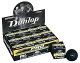 Dunlop Pro - Double Yellow Dot (One dozen) Squash Balls