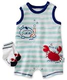 Vitamins Baby Sunsuit with Sock