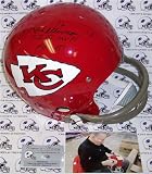 Len Dawson Autographed/Hand Signed Kansas City Chiefs 2-Bar TK Helmet