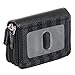 Buxton Womens RFID Identity Safe Card Wizard Wallet (Black Stripe)
