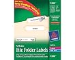 Avery File Folder Labels for Laser and Ink Jet Printers with TrueBlock Technology, 3.4375 x .66 inches, White, Box of 1500 (5366)