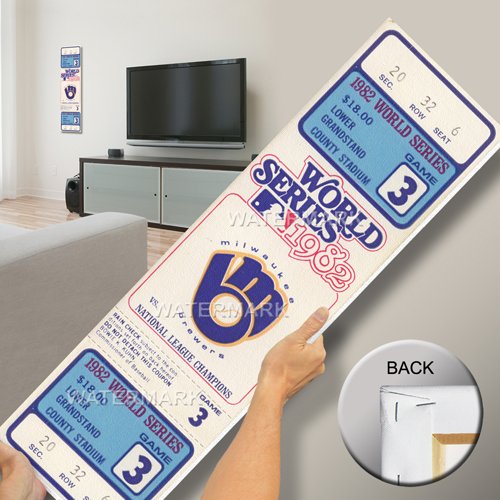 1982 World Series Mega Ticket - Milwaukee Brewers (First World Series)