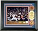 John Maine Framed Autographed/Hand Signed New York Mets 8x10 Photo Mint with Coin And Infield Dirt