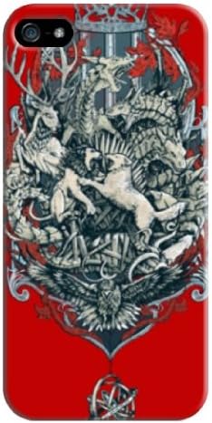 Monsters Hard Back Shell Case / Cover for Iphone 5 and 5s - Red