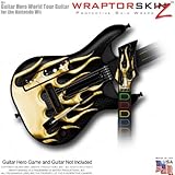 Metal Flames Yellow Skin fits Band Hero, Guitar Hero 5 & World Tour Guitars ....