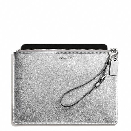 coach wristlets silver