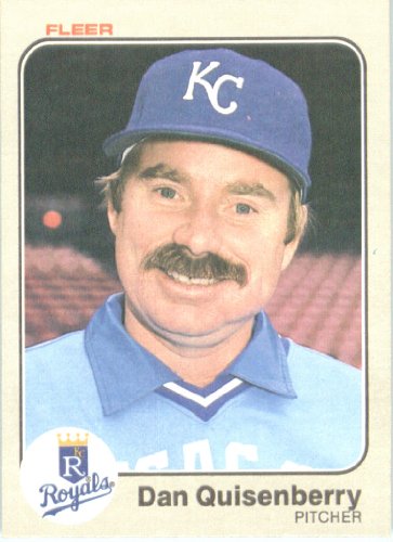 1983 Fleer # 122 Dan Quisenberry Kansas City Royals Baseball Card