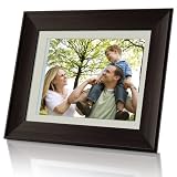 Coby DP1212-1G 12-Inch Digital Photo Frame with Multimedia Playback and 1GB Built-In Memory (Woodgrain)