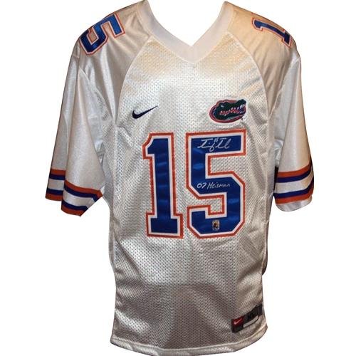 Tim Tebow Autographed Florida Gators (White #15) Jersey w/ 