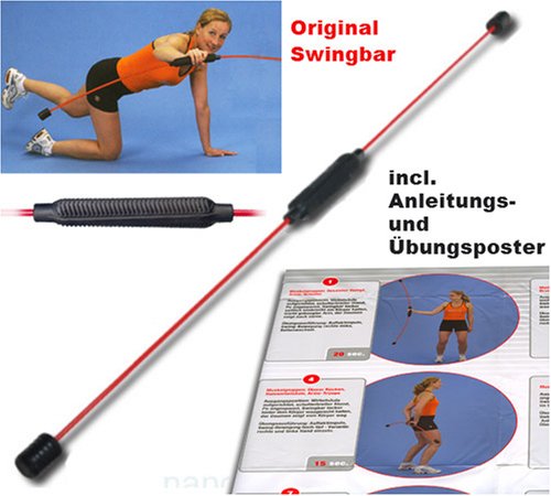 Original Swingbar Schwungstab Swingstick rot inkl. Übungsposter