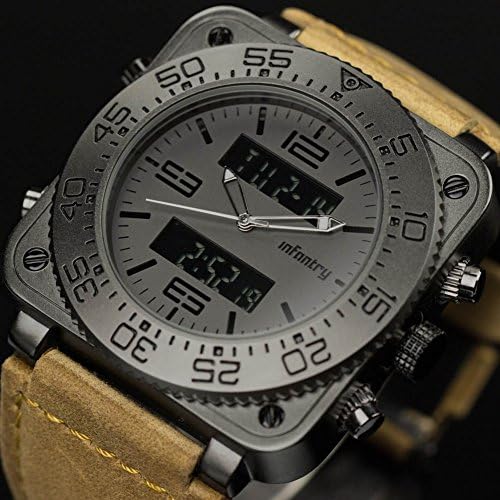 Divers Men'S Quartz Digital Watch Day Date Night Vision Waterproof Gift