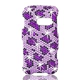 Talon Full Diamond Bling Phone Shell for LG Rumor Touch (Leoopard - Purple) ....