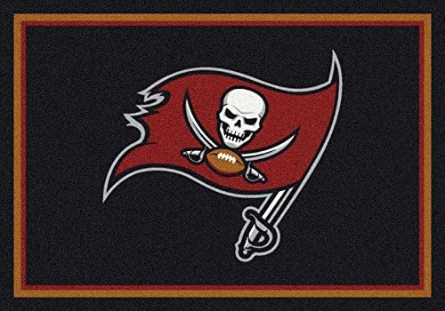 NFL Team Spirit Rug - Tampa Bay Buccaneers, 7'8" x 10'9"