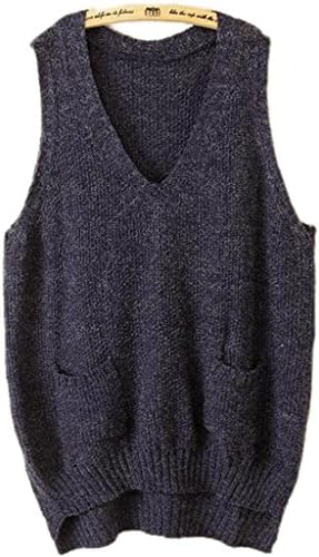 Women's Pullovers Knitting Long Vests Plus Size