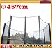 Sicherheitsnetz Ersatznetz für Trampolin Ersatzteil Netz 15ft Ø 457 cm