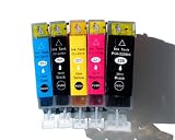 Compatible Ink Cartridges 5 Pk for Canon Pgi-220 Cli-221 with Chips Canon Printer All-in-one Series: Pixma Mp560 Wireless, Pixma Mp640 Wireless, Pixma Mx860 Wireless, and Canon Photo Printers: Pixma Ip3600 Pixma Ip4600 Pixma Ip4700,