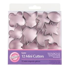 Wilton Easter 12pc Mini Metal Cookie Cutter Set