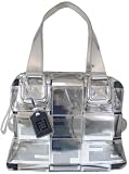 Fendi Xword Silver Metallic Leather Tote 8BR568